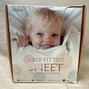 Biloban Crib Sheets Fitted Sheets Whales  2pk 52"x 28"NIB (box damaged not item)